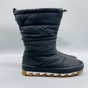 Sperry Boots Womens Size 8 Black Winter Waterproof Quilted Insulated Snow